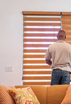 Wi-Fi Faux Wood Blinds In Berkeley